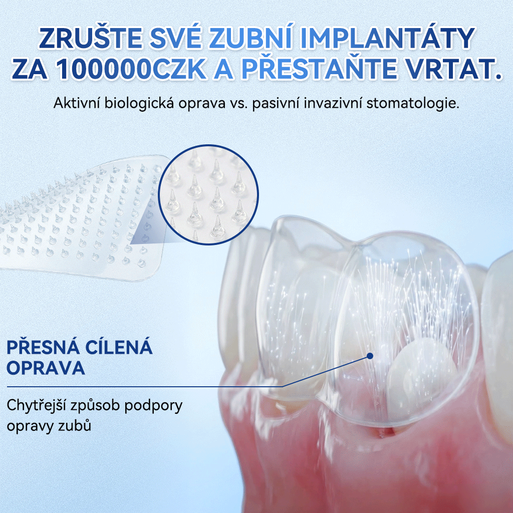 🦷Glimmerly® Microneedle naplast pro opravu zubi a dasni s Tideglusibem  |Pokročilé zubní pásky s aktivací kmenových buněk (obnovuje sklovinu a dentin • posiluje dásně • odstraňuje plak a zápach • zastavuje citlivost zubů) 3.0