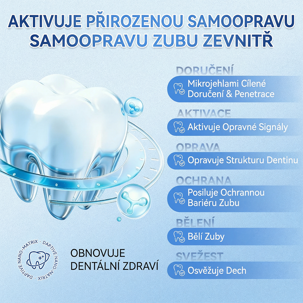 🦷Glimmerly® Microneedle naplast pro opravu zubi a dasni s Tideglusibem  |Pokročilé zubní pásky s aktivací kmenových buněk (obnovuje sklovinu a dentin • posiluje dásně • odstraňuje plak a zápach • zastavuje citlivost zubů) 3.0