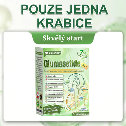 🌿Luxarise®Glumasetide 8v1 Stihla a zdrava nano mikrojehlickova naplast(1krát denně – viditelné změny až za 7 dní) ✅Pro obezitu, zpevnění kůže, cukrovku, spánkovou apnoe, klouby atd.