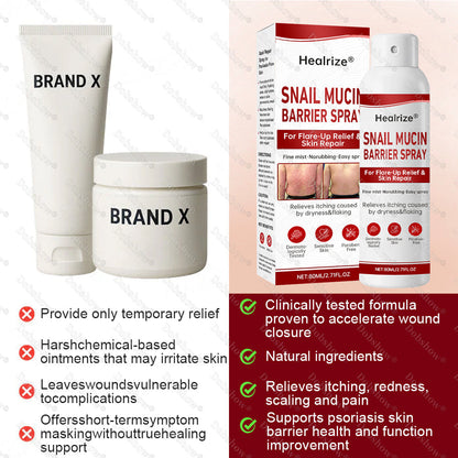 🔥𝙈𝙖𝙧𝙘𝙝 𝙎𝙥𝙚𝙘𝙞𝙖𝙡 𝙊𝙛𝙛𝙚𝙧𝙨 | Healrize® Snail Mucin Barrier Spray for Flare-Up Relief & Skin Repair