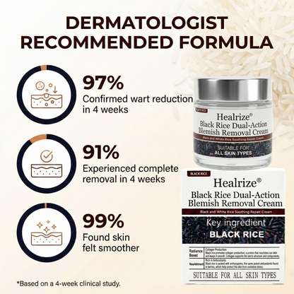 🏅𝙏𝙂𝘼 𝘼𝙥𝙥𝙧𝙤𝙫𝙚𝙙 | Healrize® Black Rice Dual-Action Blemish Removal Cream