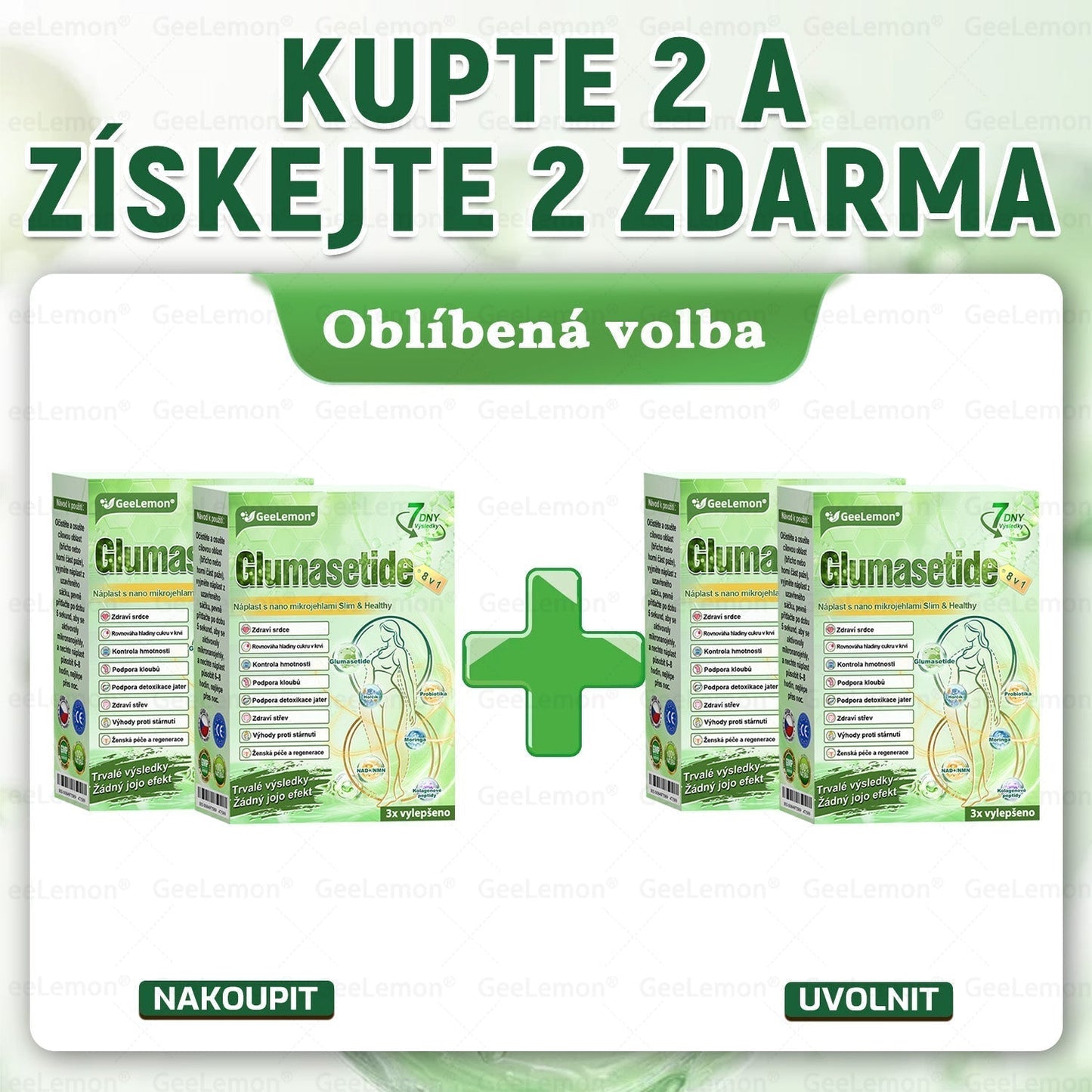 𝐆𝐞𝑒𝑙𝑒𝐦𝐨𝐧® 😺Glum𝐚𝐬𝐞tide 8 v 1 – Zeštíhlující nano mikrojihlový náplast 🇨🇿 Jen 1× denně ✅ Viditelné změny za 7 dní – na obezitu, kardiovaskulární zdraví, diabetes a kloubní problémy